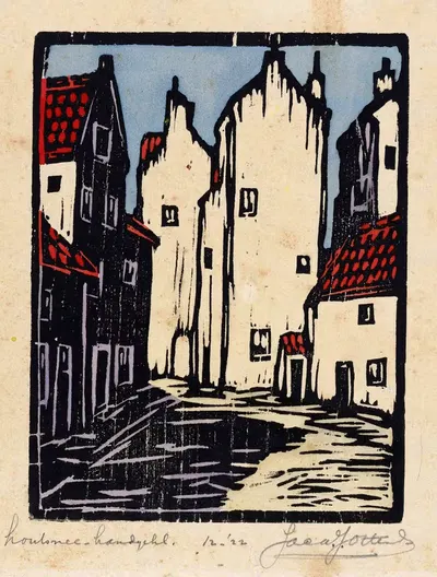 Huisjes in Den Haag by Jacques Jeichienus Ottens — digital art print download