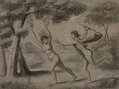 Apollo and Daphne by Emmanuel Bogaert, 1806 — digital art print download