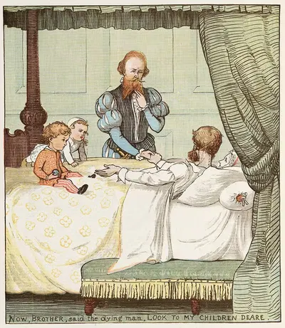 Малыши в лесу Пл.03 by Рэндольф Колдекотт, 1887 — digital art print download