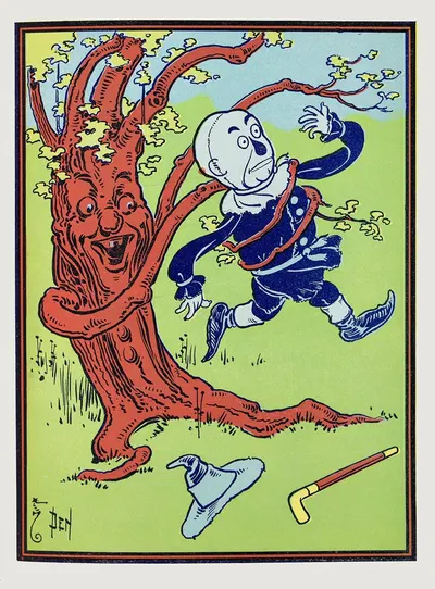The branches bent down and twined around him by William Wallace Denslow, 1900 — digital art print download