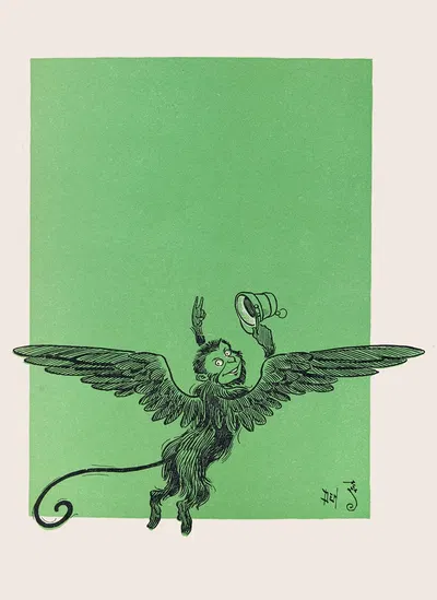 The Discovery of Oz. The Terrible by William Wallace Denslow, 1900 — digital art print download