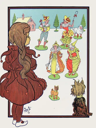 These people are all made of china by William Wallace Denslow, 1900 — digital art print download