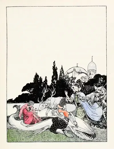 Сорок четыре турецкие сказки Пл.03 by Вилли Погани, 1913 — digital art print download