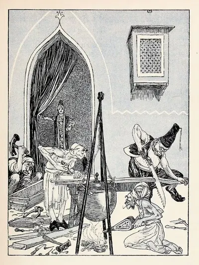 Сорок четыре турецкие сказки Pl 04 by Вилли Погани, 1913 — digital art print download