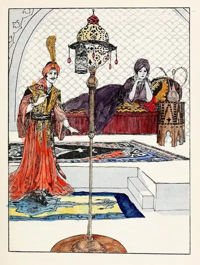 Сорок четыре турецкие сказки Пл.09 by Вилли Погани, 1913 — digital art print download