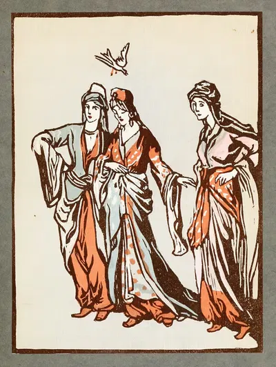 Сорок четыре турецкие сказки Пл.13 by Вилли Погани, 1913 — digital art print download