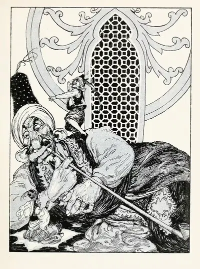 Сорок четыре турецкие сказки Пл. 16 by Вилли Погани, 1913 — digital art print download