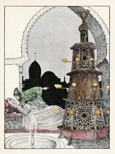 Сорок четыре турецкие сказки Pl 36 by Вилли Погани, 1913 — digital art print download