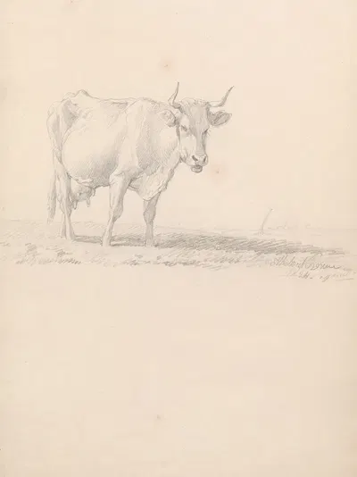 Cow by Южен Жозеф Вербокховен — digital art print download