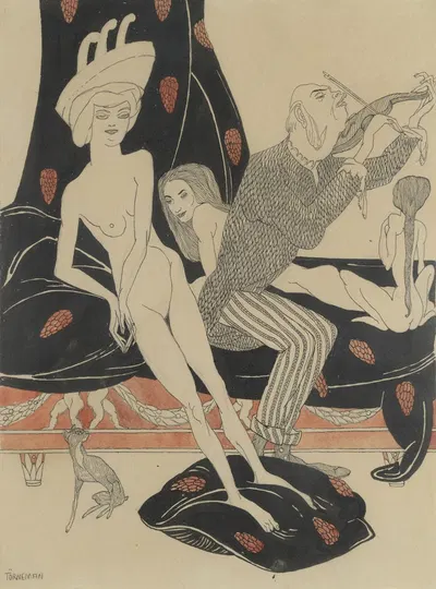 Brothel by Axel Törneman, 1907 — digital art print download