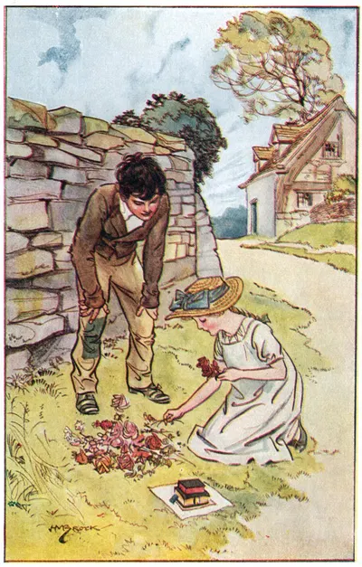 Phoebe Set Vigorously To Work by Henry Matthew Brock, 1923 — digital art print download