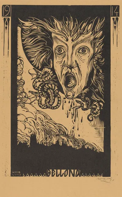 Беллона by Хуйб Лунс, 1914 — digital art print download