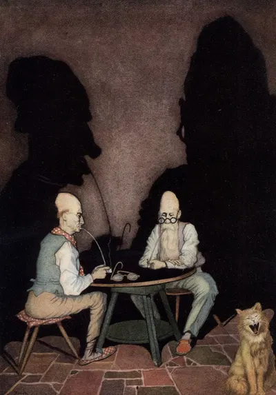 The Philosophers were able to hear each other thinking all day long by Thomas Mackenzie, 1926 — digital art print download