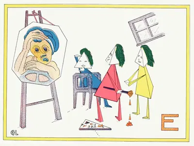 Кубики ABC – E by Эрл Харви Лайл, 1913 — digital art print download