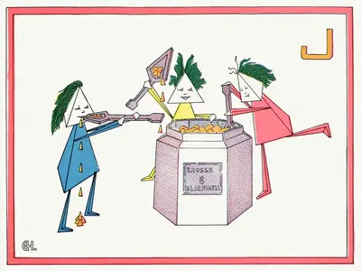 Кубики ABC – J by Эрл Харви Лайл, 1913 — digital art print download