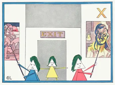 Кубики ABC – X by Эрл Харви Лайл, 1913 — digital art print download