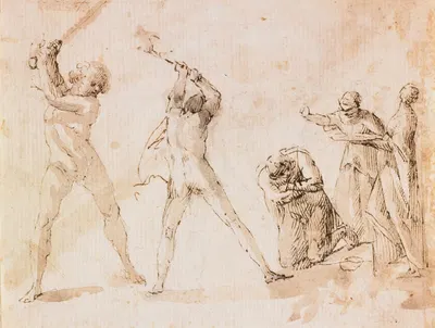 Martyrdom of Saint John the Baptist by Франческо Аллегрини — digital art print download