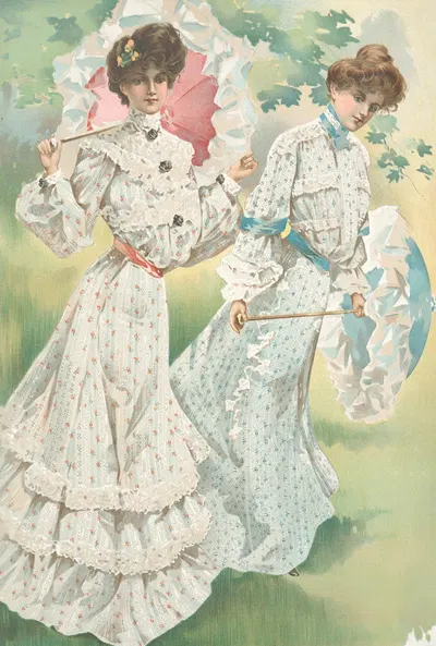 Цепь лентообразная (мерсеризованная) by Х. Б. Клафлин, 1904 — digital art print download