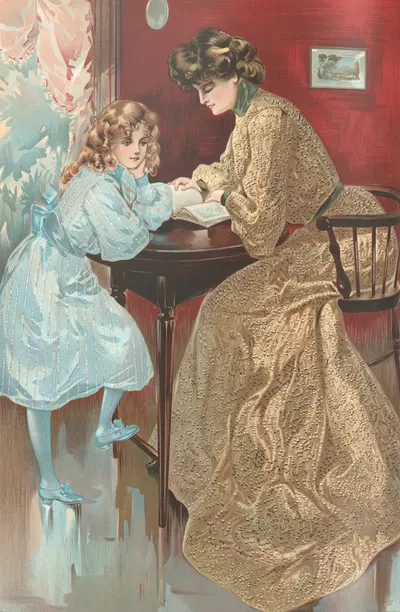 Шелк креп; новинка крепа by Х. Б. Клафлин, 1904 — digital art print download