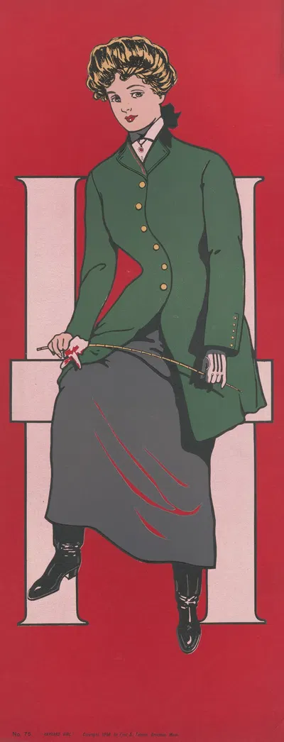 Девушка из Гарварда by Фред Толман, 1908 — digital art print download