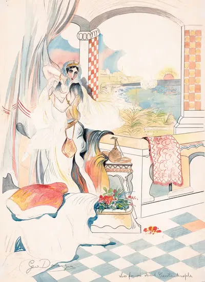 Les famcais devant Constantinpole by Geo Domergue, 1915 — digital art print download