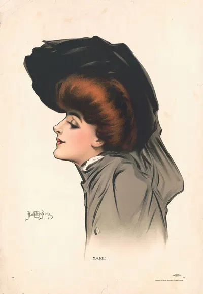 Marie by Hamilton King, 1905 — digital art print download