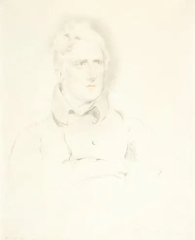 Portrait of Reverend T. D. Haslewood by Джордж Генри Харлоу, 1814 — digital art print download