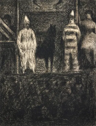 Clowns et poney by Жорж Сёра, 1883-1884 — digital art print download
