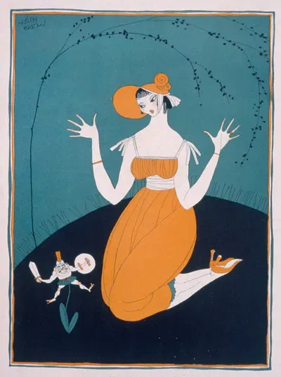 Весенние почки by Ральф Бартон, 1917 — digital art print download