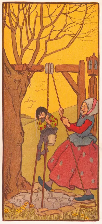 Часть 3 сказания о Топпли Тилтс by Флоренс Харрисон, 1911 — digital art print download