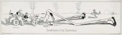 Looking for trouble by William Steinigans, 1908 — digital art print download