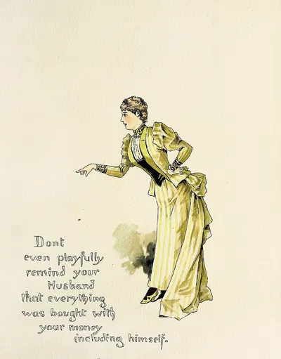 Брачные советы Пл.16 by Гарри Уитни МакВикар, 1891 — digital art print download