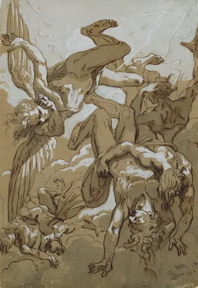 Fall of the Damned by Giuseppe Bezzuoli — digital art print download