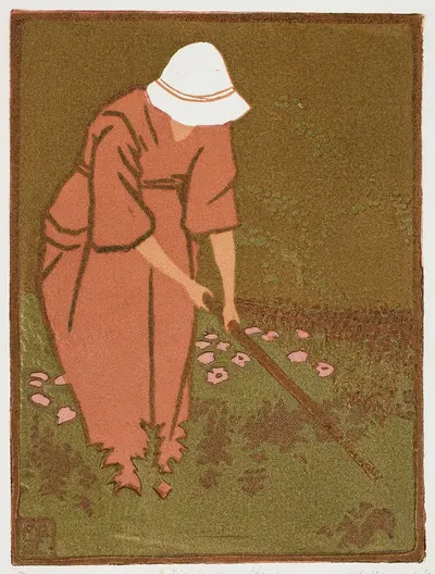 В саду by Эрик О. В. Эхрстром, 1920 — digital art print download