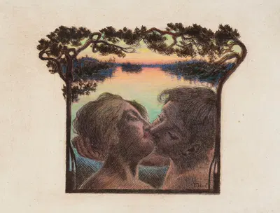 Rakastavaiset by Torsten Wasastjerna, 1904 - 1906 — digital art print download