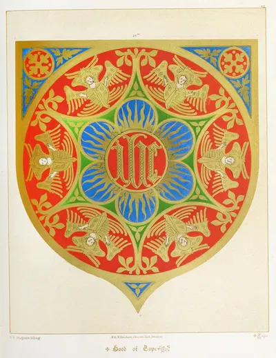 Капюшон Коупа; Святое имя, окруженное херувимами by Август Пюжин, 1846 — digital art print download