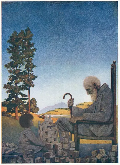 Шаффл-Шун и Янтарные Локоны by Максфилд Парриш, 1904 — digital art print download