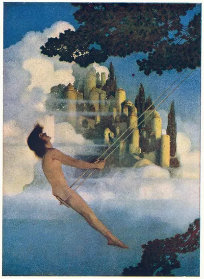 Динки-птица by Максфилд Парриш, 1904 — digital art print download