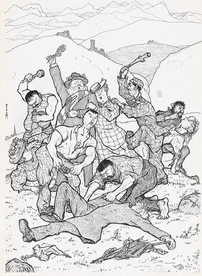 Из Вельштироля by Томас Теодор Хейн, 1907 — digital art print download