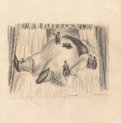 'Gargamelle', op bed liggend by Хенк Генриэт, 1939 — digital art print download