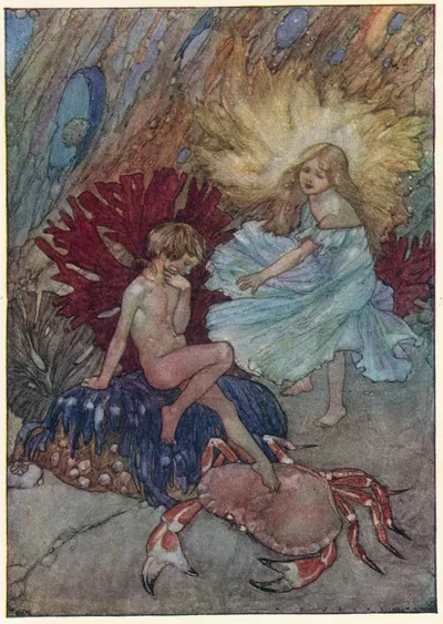 Теперь не дразни этого бедного краба, Том by Альфред Эдвард Фредерик Джексон, 1948 — digital art print download