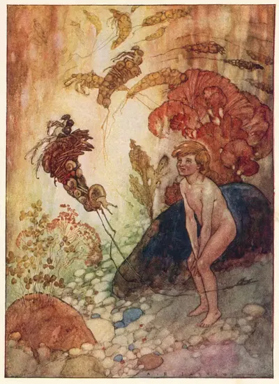 Они все бродили с длинными соломинками, торчащими сзади by Альфред Эдвард Фредерик Джексон, 1948 — digital art print download