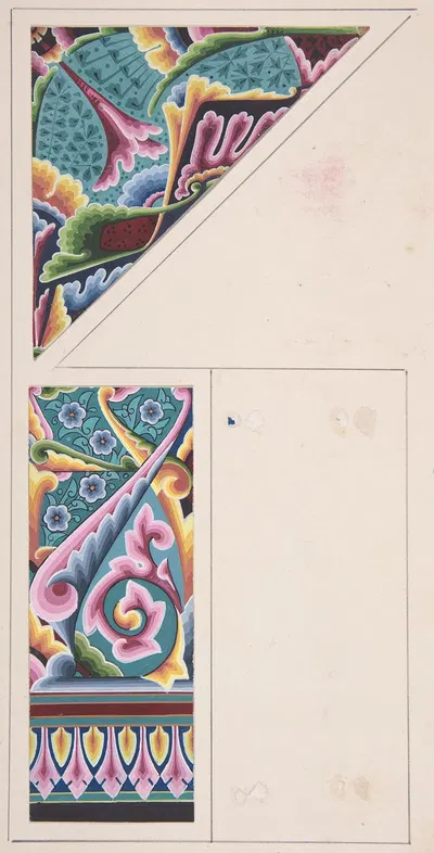 Design drawing by Christopher Dresser — digital art print download