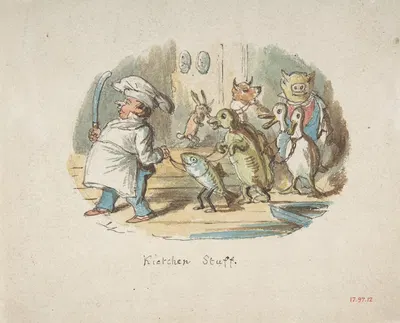 Kitchen Staff by John Leech — digital art print download