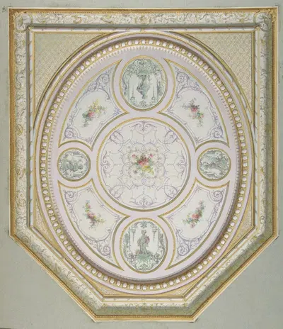 Ceiling Design by Jules-Edmond-Charles Lachaise — digital art print download