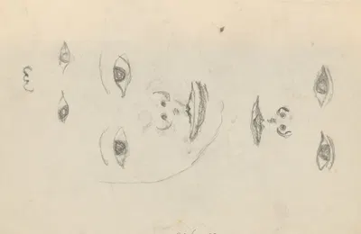 Studies van een gezicht by Хенк Генриэт, 1913-1945 — digital art print download