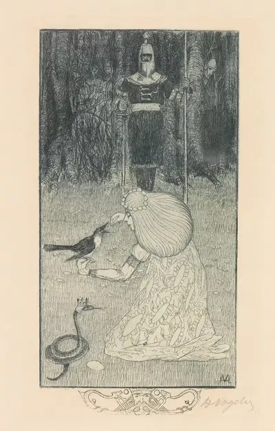 Змеиная невеста by Генрих Фогелер, 1894 — digital art print download