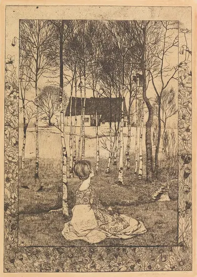 Весна by Генрих Фогелер, 1896 — digital art print download