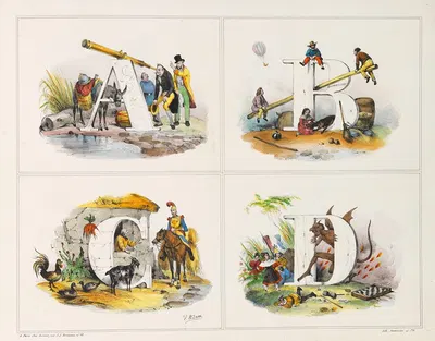 ABCD by Виктор Адам, 1840 — digital art print download