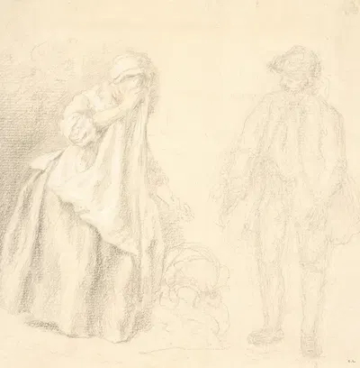 Two Figures by Jacques André Portail — digital art print download